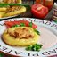 Картофельные лепешки с куриным фаршем и сыром