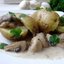 Картошка под грибным соусом