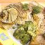 Запеченный сазан с брокколи
