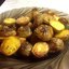 Печеная молодая картошка