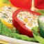 Перцы, фаршированные творогом и сыром