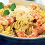 Фузилли с креветками в лимонном соусе