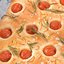 Фокачча с помидорами и розмарином