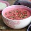Свекольный суп с тахини и заатаром