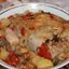 Курица с помидорами и баклажанами