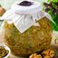 Креветки с овощами и рисом под соусом "базилик"