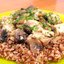 Куриное филе, жаренное с грибами