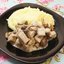 Мясо с грибами в сметане