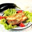 Шницели из баклажанов с чесночным соусом
