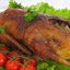 Утка, фаршированная грибами и картофелем
