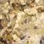 Курица с грибами-шампиньонами в соусе из сметаны и мадеры по-болгарски