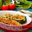 Запечённые цуккини с брынзой и шпинатом