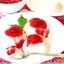Бланманже с малиновым соусом