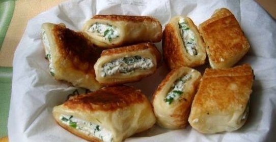 Пирожки с творогом за 5 минут