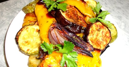 Овощи гриль в духовке