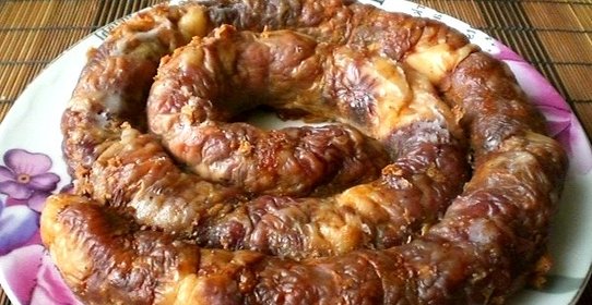 Домашняя колбаса из свинины