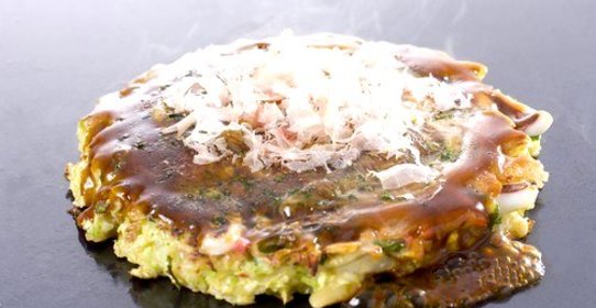 Японские капустные блины (Okonomiyaki)