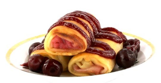 Блинчики с черешней