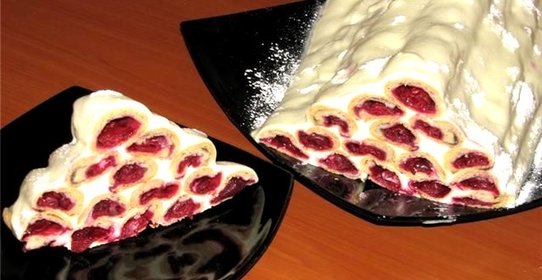 Торт Дрова под снегом