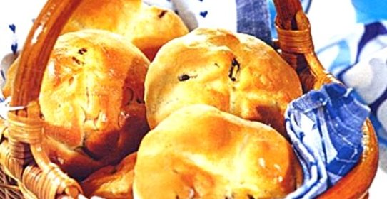 Булочки из песочного теста с яблоками