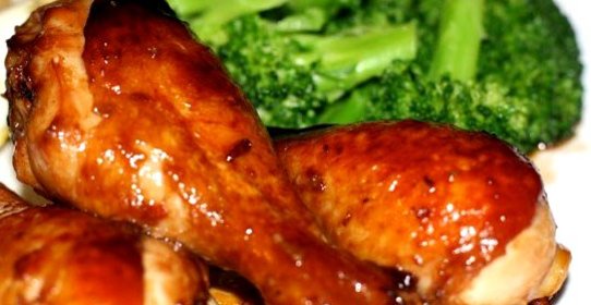 Куриная голень в горчично-медовом соусе