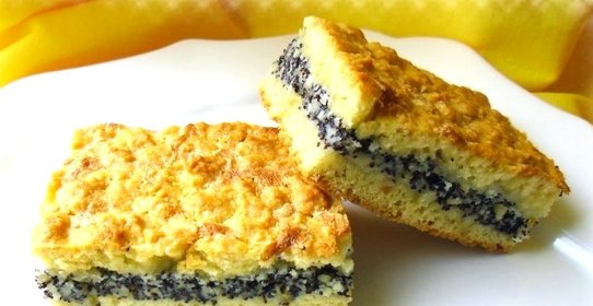 Торт с маком и орехами