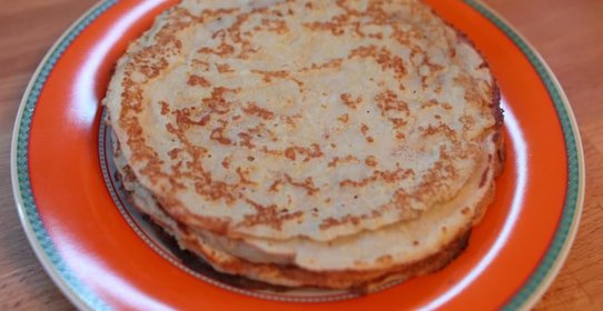 Пшенные постные блины