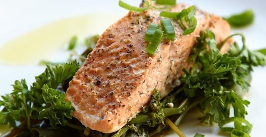 Рыба на пару с травами