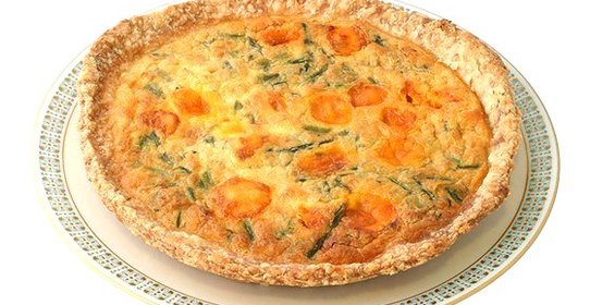 Пирог из спаржи и сыра