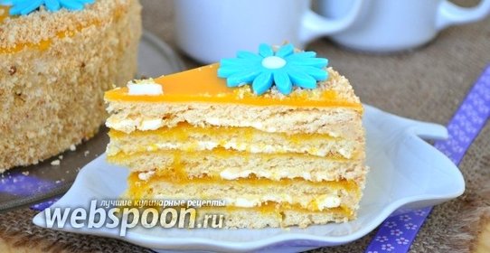 Песочный апельсиновый торт