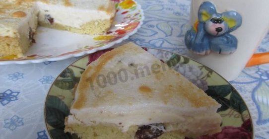 Песочно-творожный торт Лакомка