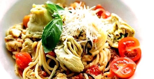 Паста с артишоками