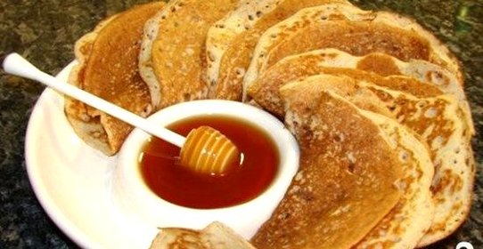 Гречневые блины (с пшеничной мукой)