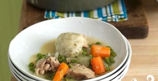 Курица с клецками