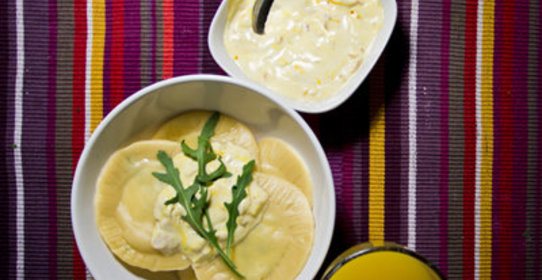 Равиоли с цуккини и маскарпоне