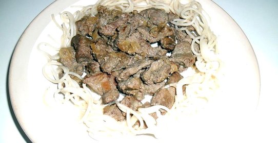 Жареная говяжья печень