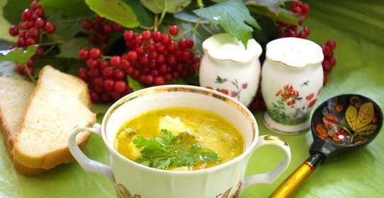 Рассольник с грибами