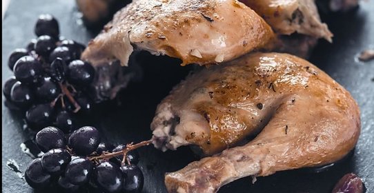Курица с виноградом