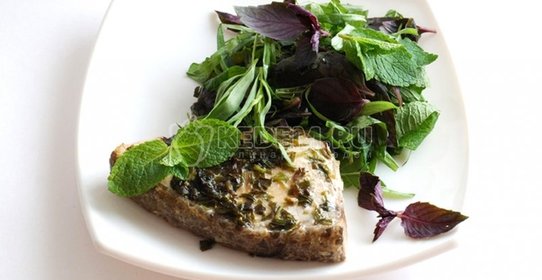 Рыба с зеленью