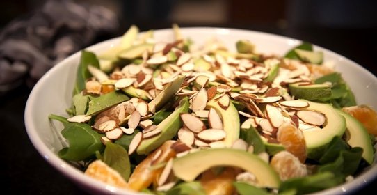 Салат с мандаринами