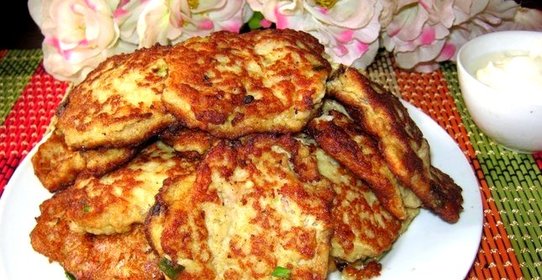 Оладьи из мясного фарша