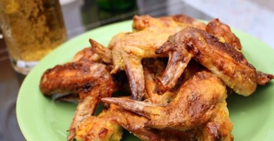 Крылышки куриные в медово-горчичном соусе