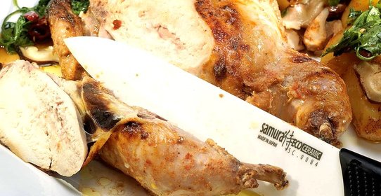 Курица в йогурте с картошкой и шиитаке