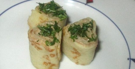 Блинчики закусочные с печенью