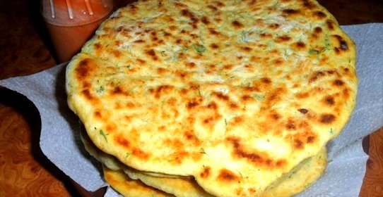 Лепешки с зеленью