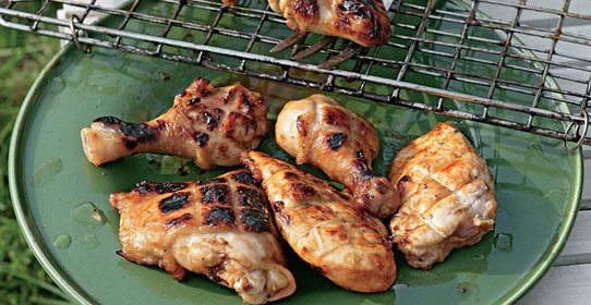 Курица, глазированная в меду и горчице