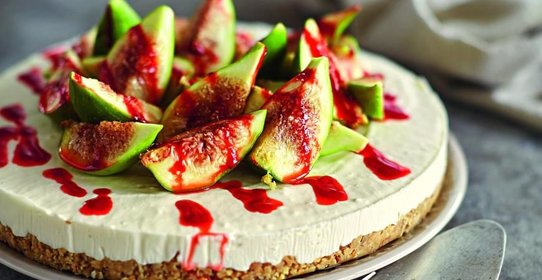 Легкий торт с инжиром