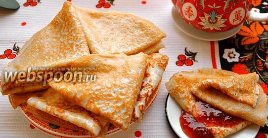 Блины на минералке