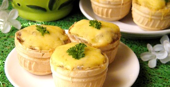 Жульен в тарталетках