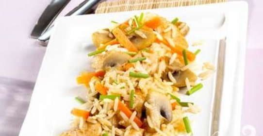 Индейка с грибами и морковью